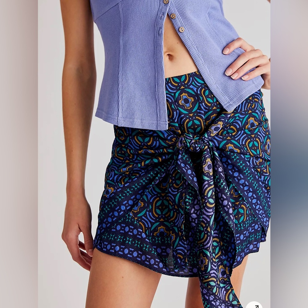 Free People Imogen Sarong Skirt NWT Size 6